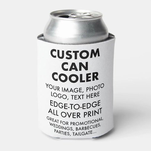 Make your own custom beer can cooler sleeves.