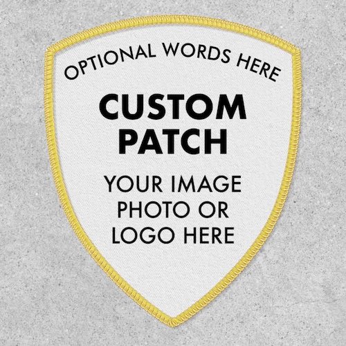 SHIELD patch 2.5 inch x 3 inch create your own custom patches.